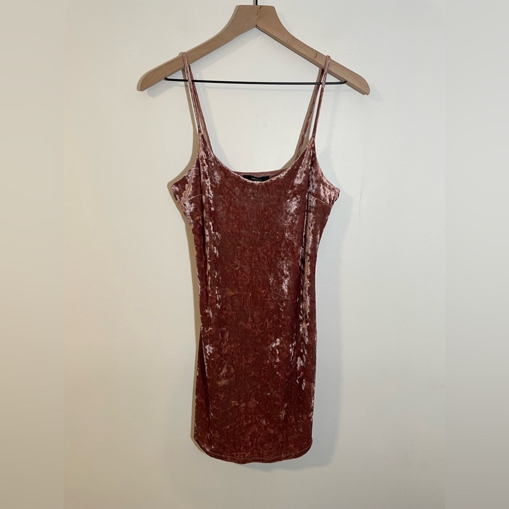 Forever 21 Crushed Cami Velvet Mini Dress Size Small New Years Eve Dress! NWT